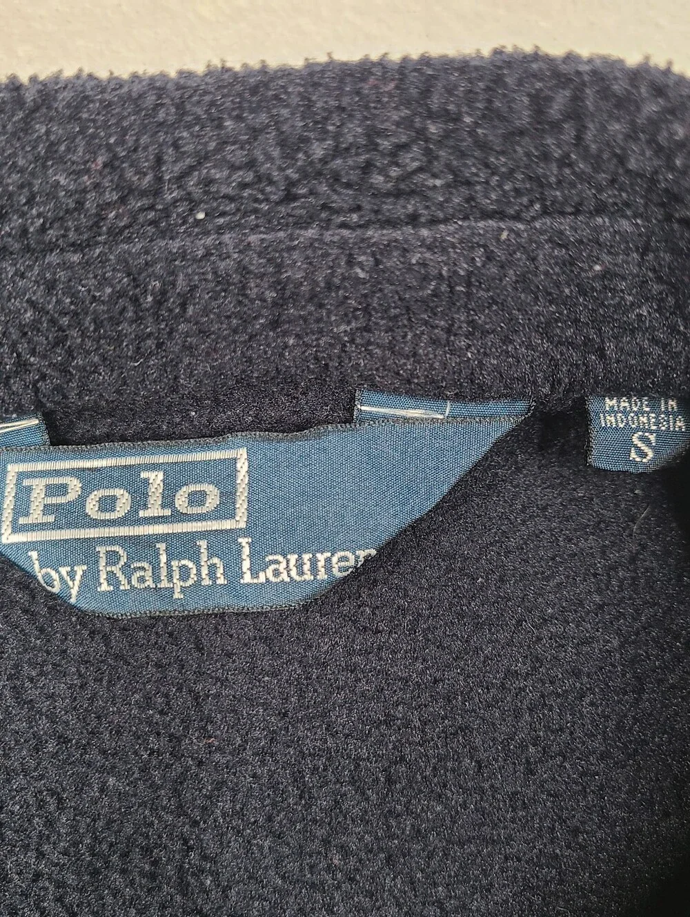 Vintage Polo Ralph Lauren Polartec Full Zip Harrington Fleece Jacket Size Small
